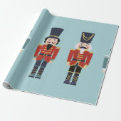 Nutcracker Weihnachtsmuster Geschenkpapier (Ungerollt)