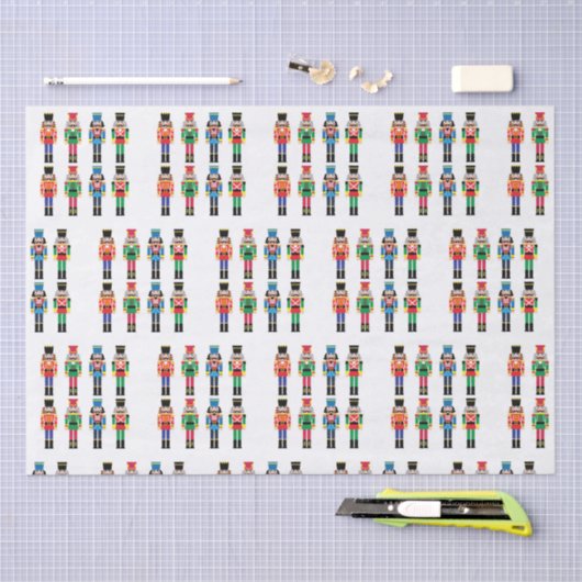 Nutcracker Weihnachtsmuster - Gewebe Seidenpapier (Handwerk)