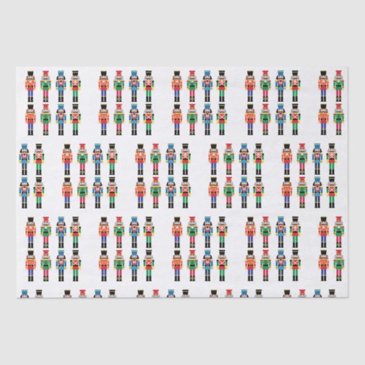 Nutcracker Weihnachtsmuster - Gewebe Seidenpapier (Vorderseite)