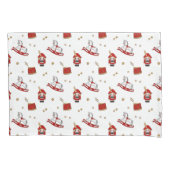 Nutcracker Weihnachtsmuster Kissenbezug (Vorderseite)