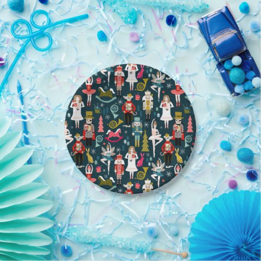 Nutcracker Weihnachtspapier-Teller Pappteller (Party)