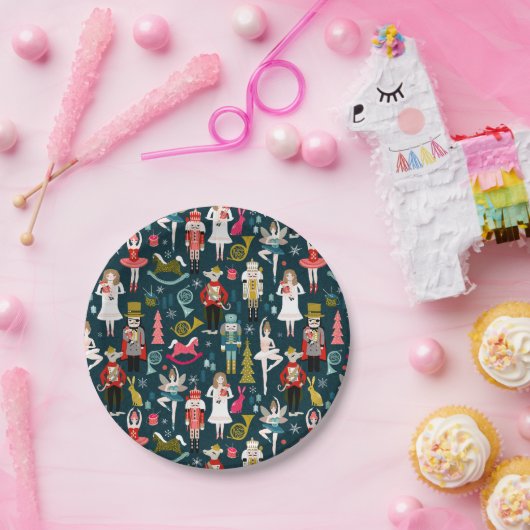 Nutcracker Weihnachtspapier-Teller Pappteller (Party)