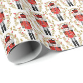 Nutcracker Weihnachtsprinz Geschenkpapier (Rolleneckpunkt)