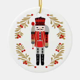 Nutcracker Weihnachtsprinz Keramik Ornament