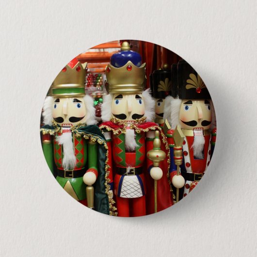 Nutcracker Weihnachtssoldaten Button (Vorderseite)