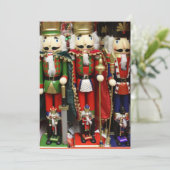 Nutcracker Weihnachtssoldaten Einladung (Stehend Vorderseite)