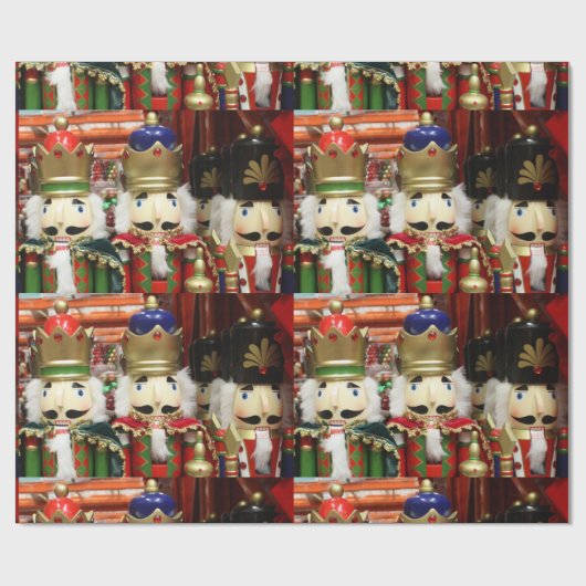 Nutcracker Weihnachtssoldaten Geschenkpapier (Flach)