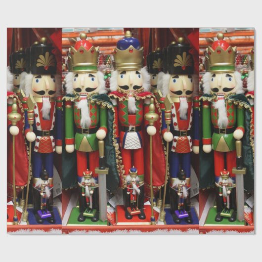 Nutcracker Weihnachtssoldaten Geschenkpapier (Flach)