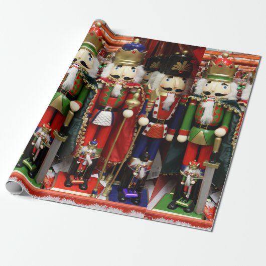 Nutcracker Weihnachtssoldaten Geschenkpapier (Ungerollt)