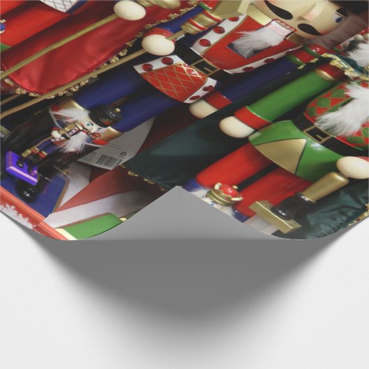 Nutcracker Weihnachtssoldaten Geschenkpapier (Ecke)