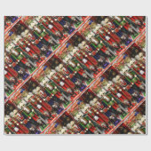 Nutcracker Weihnachtssoldaten Geschenkpapier (Flach)
