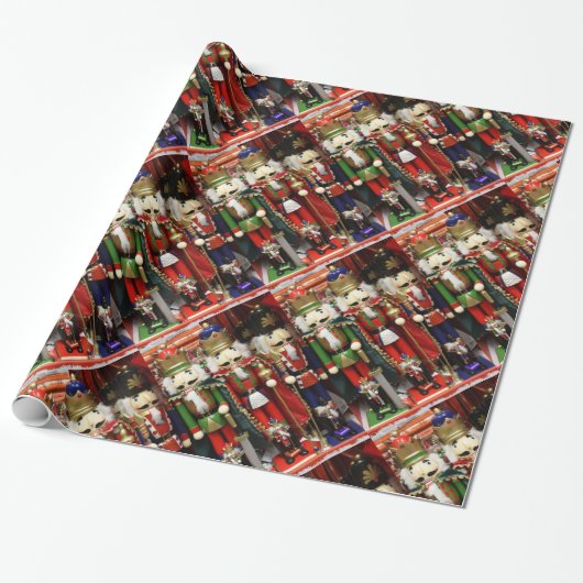 Nutcracker Weihnachtssoldaten Geschenkpapier (Ungerollt)