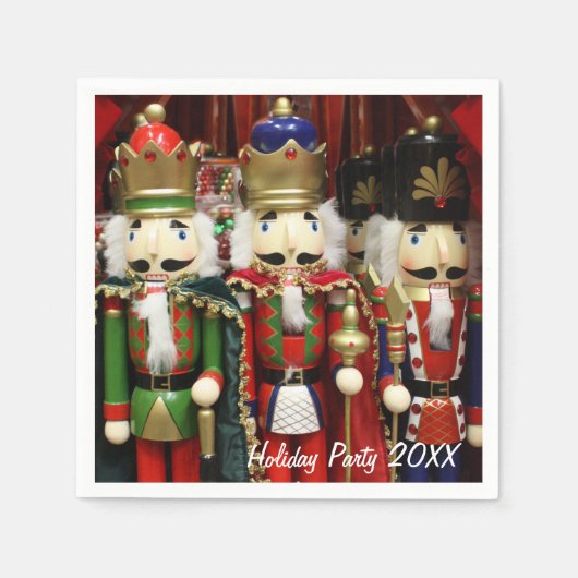 Nutcracker Weihnachtssoldaten Serviette (Vorderseite)