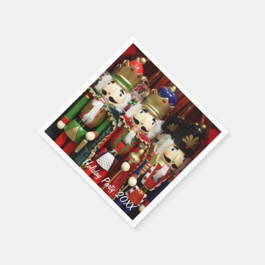 Nutcracker Weihnachtssoldaten Serviette (Ecke)