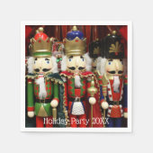 Nutcracker Weihnachtssoldaten Serviette (Vorderseite)