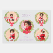 Nutcracker Weihnachtsweihnachtszeitung für Fotos Geschenkpapier Set (Vorderseite 2)