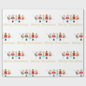 Nutcracker Weihnachtswrackpapier Geschenkpapier (Flach)
