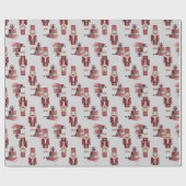 Nutcracker Weihnachtswrapping Paper für Baby Geschenkpapier (Flach)