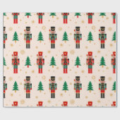 Nutcracker Weihnachtswrapping Paper Geschenkpapier (Flach)