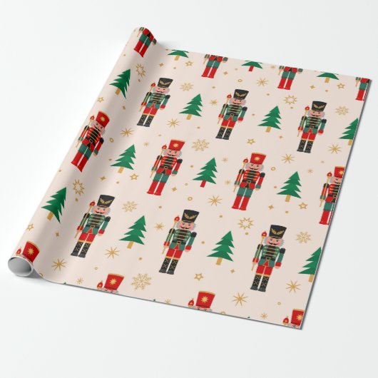 Nutcracker Weihnachtswrapping Paper Geschenkpapier (Ungerollt)