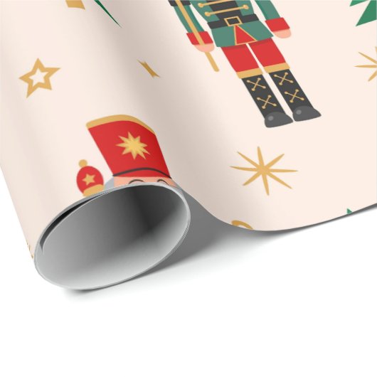 Nutcracker Weihnachtswrapping Paper Geschenkpapier (Rolleneckpunkt)