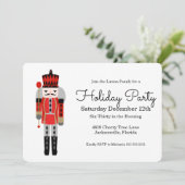 Nutcracker Weihnachtszeit-Party Einladung (Stehend Vorderseite)