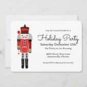 Nutcracker Weihnachtszeit-Party Einladung (Vorderseite)
