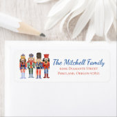 Nutcracker Weihnachtszeit-Rücksendeadressen-Aufkle (Insitu)