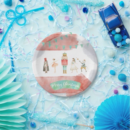 Nutcracker Weihnachtszeit-Teller Pappteller (Party)