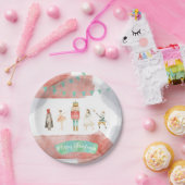 Nutcracker Weihnachtszeit-Teller Pappteller (Party)