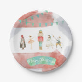 Nutcracker Weihnachtszeit-Teller Pappteller (Vorderseite)