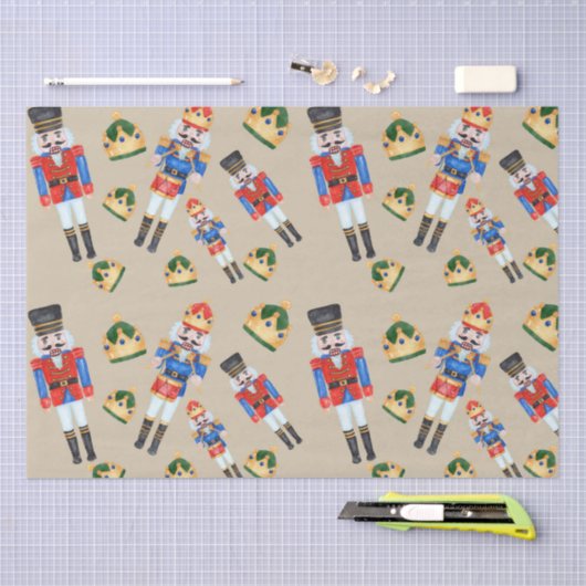 Nutcracker Weihnachtszettel Seidenpapier (Handwerk)