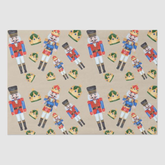 Nutcracker Weihnachtszettel Seidenpapier (Vorderseite)