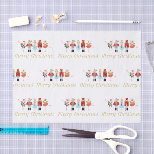 Nutcracker Weihnachtszettel Seidenpapier (Handwerk)