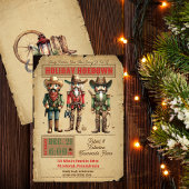 Nutcracker Western Holiday Hoedown Weihnachtsfest Einladung