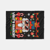 Nutcracker What's Crackin Funny Christmas Men Wome Fleecedecke (Vorderseite (Horizontal))