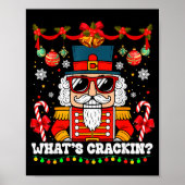 Nutcracker What's Crackin Funny Christmas Men Wome Poster (Vorne)