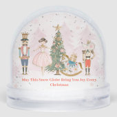 Nutcracker Whimsical Pastel Christmas family kids Schneekugeln (Rückseite)