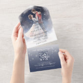 Nutcracker Whimsical Winter Wedding All In One Einladung (Abreißen)