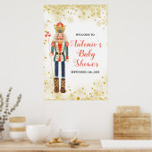 Nutcracker Winter Baby Dusche Begrüßungszeichen Poster (Küche)