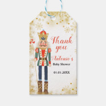Nutcracker Winter Baby Shooter Vielen Dank Tag