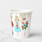 Nutcracker Winter Ballet Gold Snowflake Geburtstag Pappbecher (Rückseite)