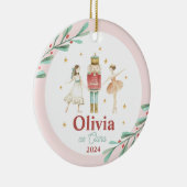 Nutcracker Winter Ballet Weihnachten Keramik Ornament (Rechts)