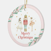 Nutcracker Winter Ballet Weihnachten Keramik Ornament (Links)
