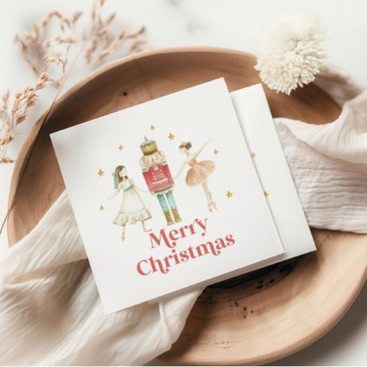 Nutcracker Winter Ballet Weihnachten Napkins Serviette