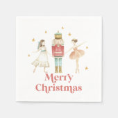 Nutcracker Winter Ballet Weihnachten Napkins Serviette (Vorderseite)