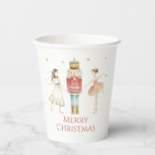 Nutcracker Winter Ballet Weihnachten Pappbecher (Vorderseite)