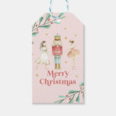 Nutcracker Winter Ballet Weihnachtsmarken Geschenkanhänger (Vorderseite)
