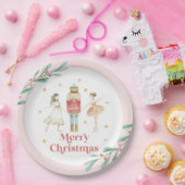 Nutcracker Winter Ballet Weihnachtsscheibe Pappteller (Party)