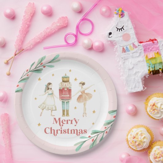 Nutcracker Winter Ballet Weihnachtsscheibe Pappteller (Party)